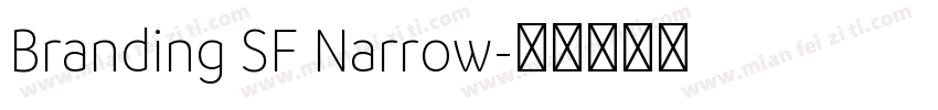Branding SF Narrow字体转换